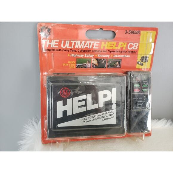 GE Help! Full Power Portable Emergency / Info CB Radio 40 Channel 2 Way CB Radio - Picture 1 of 6